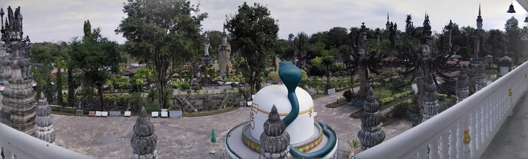 Buddha Park panorama, Laos