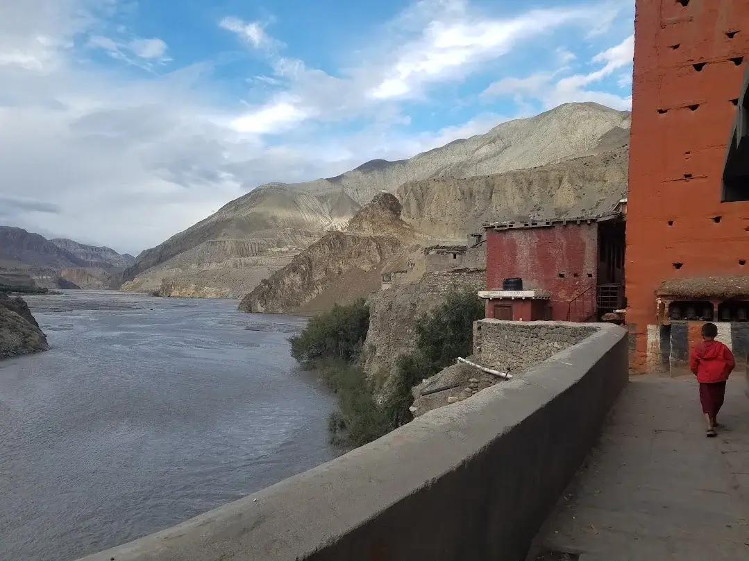 river view in Kagbeni village