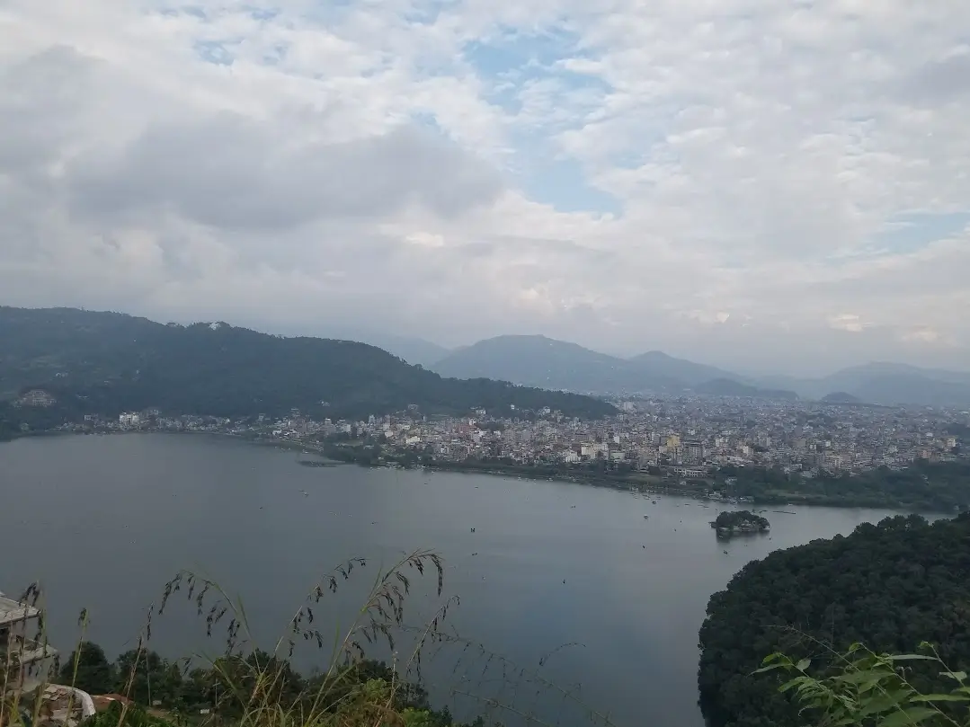 view of entire pokhara lakeside