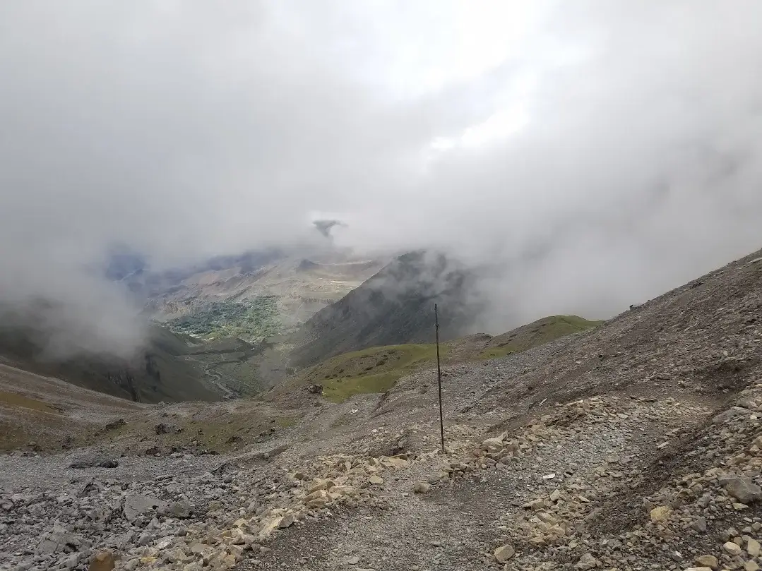 trail from muktinath to thorongla