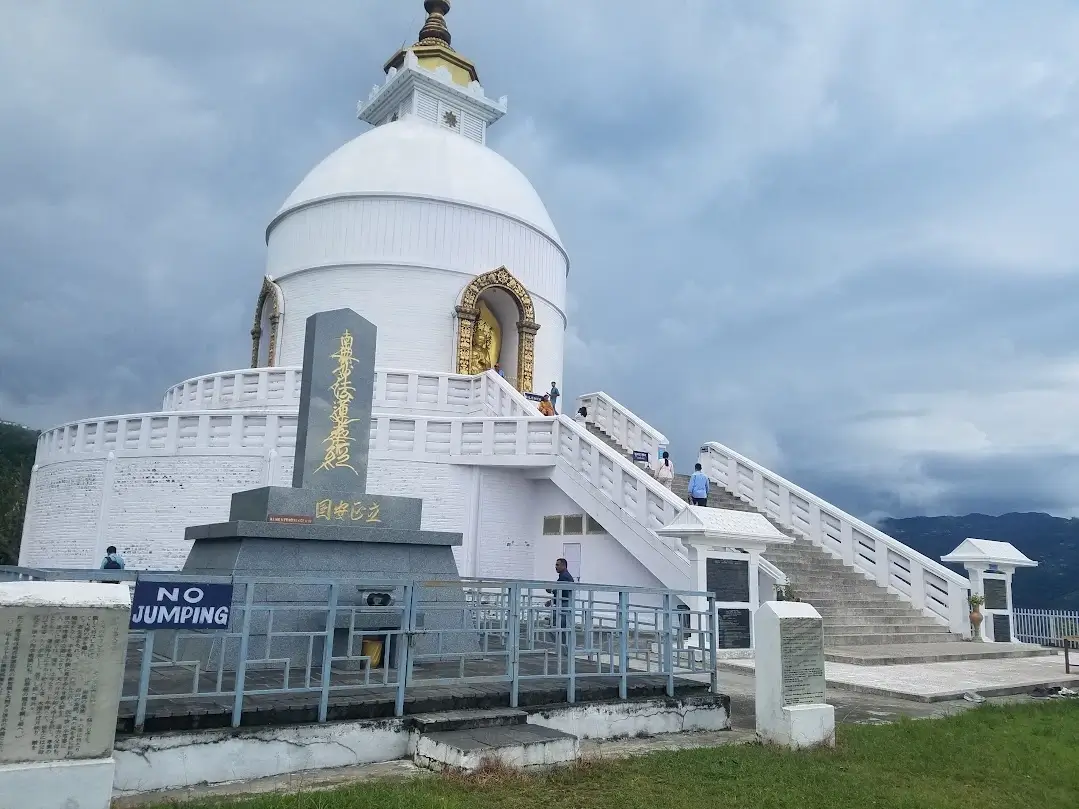 world peace pagoda in pokhara nepal